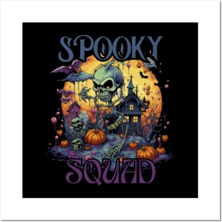 Halloween, spooky squad, zombie, monster Posters and Art